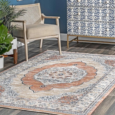 Nuloom Makenna Oriental Medallion Area Rug 5ft 3in x 7ft 3in KKSL01A-5307